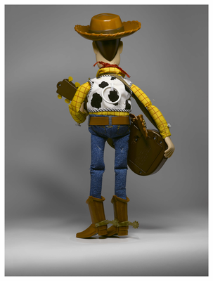 Toy Story talking Woody:Back view