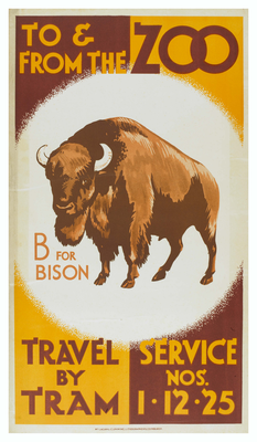 Advertising poster, To and From the Zoo 