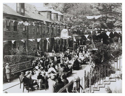 VE Day Street party at the Stockbridge Colonies