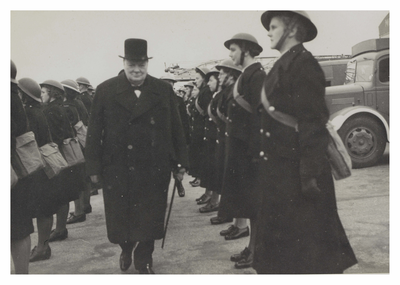 PM Mr Winston Churchill at Castle Esplanade