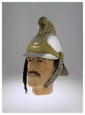 Firemaster Pordage's ceremonial helmet