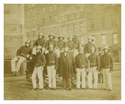 Members of 1st Division, Edinburgh Fire Brigade, 1866