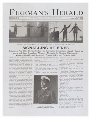 Illustrated article from Fireman's Herald, Dec 7 1912