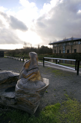 Union Canal at Wester Hailes and Public Art Sculpture
