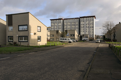 View looking down Calder Crescent, Wester Hailes