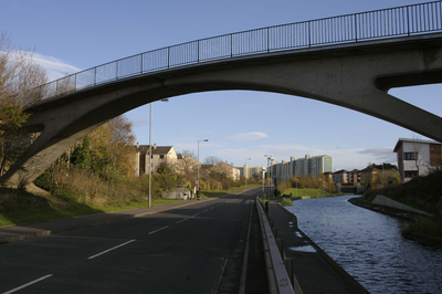Hailesland Road and the Union Canal Wester Hailes