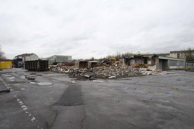 The demolition of Dumbryden Primary School Wester Haile