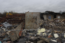 The demolition of Dumbryden Primary School WesterHailes