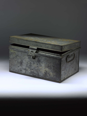 Levi's box (19th century small tin chest)