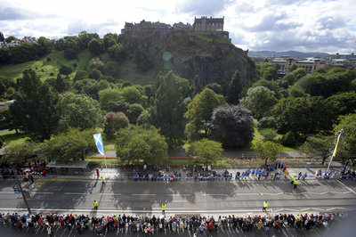 Procession for the Papal visit on Princes Street 