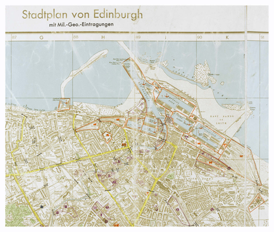 Stadtplan von Edinburgh 1941 (section: Leith and North)