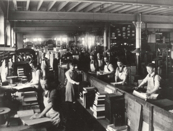 The bindery department at George Waterstons