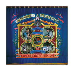 Trade Union Banner, Bookbinders and Machine 