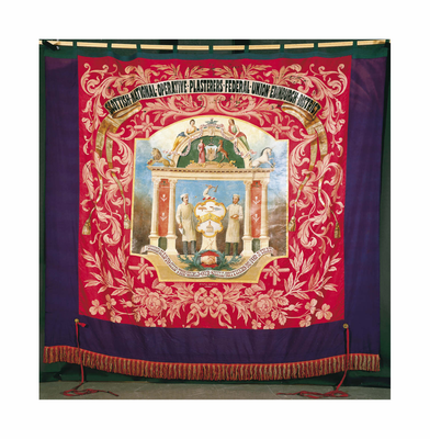 Trade Union Banner, Plasterers, obverse