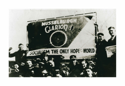 The Musselburgh Clarion Cycling Club banner 