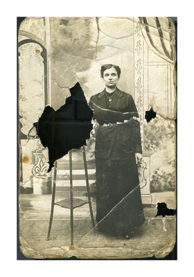 Photograph postcard of a woman
