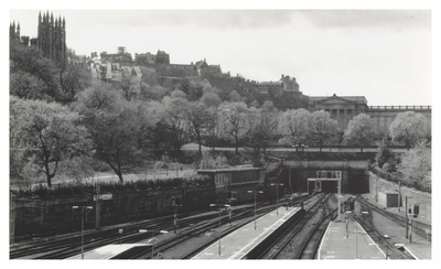 Edinburgh Castle from Waverley Station