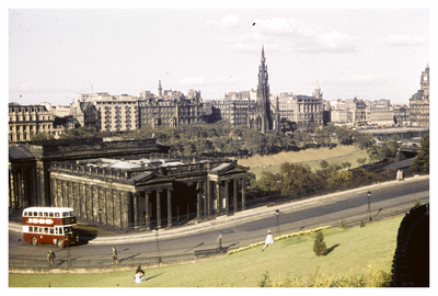 National Gallery and Scott Monument from the Mound