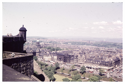 View of Princes Street from Castle walls