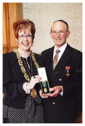 Ernest Levy and Liz Cameron (Lord Provost of Glasgow)