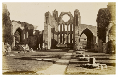 Elgin Cathedral, nave looking east