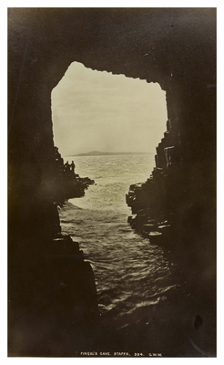 Fingal's Cave, looking out. Staffa