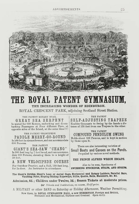 Royal Patent Gymnasium Advertisement