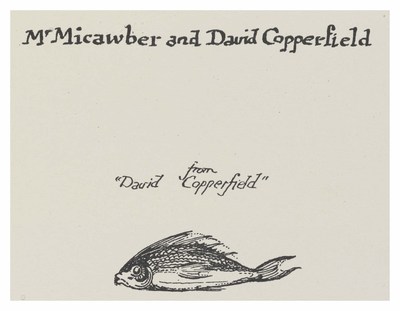 Mr Micawber and David Copperfield