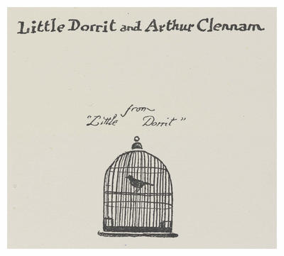 Little Dorrit and Arthur Clennan from 'Little Dorrit'