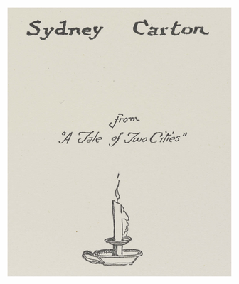 Sydney Carton from 'A Tale of Two Cities'