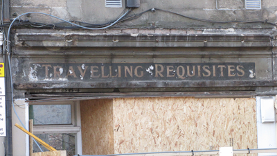 Old shop sign on Morningside Road, Edinburgh