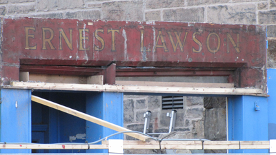 Old shop sign on Morningside Road, Edinburgh
