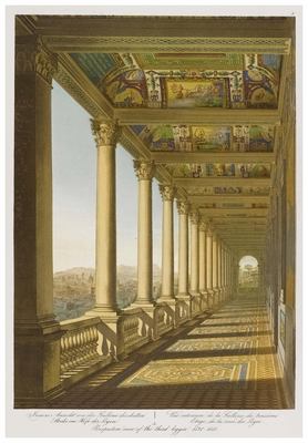 The Vatican, perspective view of the third loggia