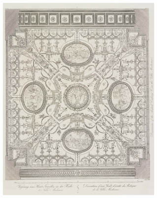 Villa Madama, decorations of the groined ceiling