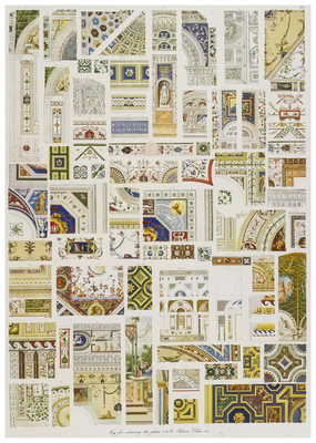 The keys for colouring the plates of the palaces