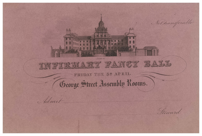 Ticket for the Infirmary Fancy Ball at Assembly Rooms