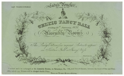 Voucher for ticket for a Celtic Fancy Ball
