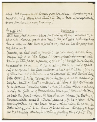 Page 42 from Ethel Moir Diary, Vol 3