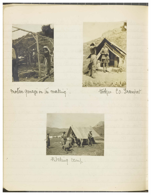 Page 48 from Ethel Moir Diary, Vol 3, 3 photographs