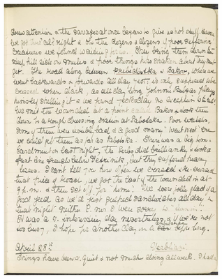 Page 56 from Ethel Moir Diary, Vol 3