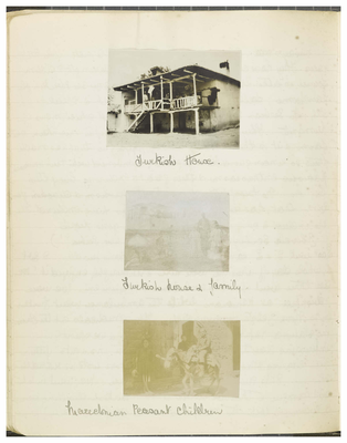 Page 62 from Ethel Moir Diary, Vol 3, 3 photographs