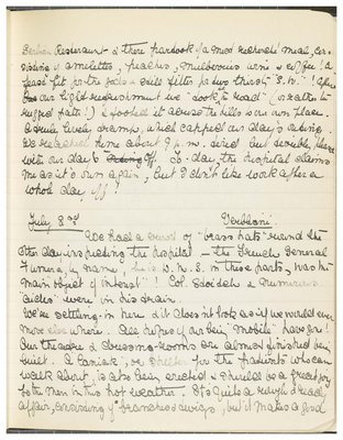 Page 70 from Ethel Moir Diary, Vol 3