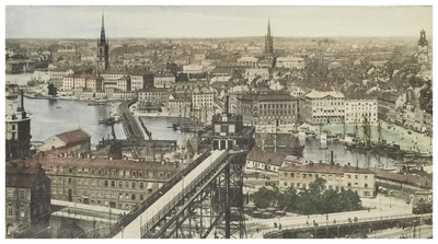 Birds eye view of Stockholm