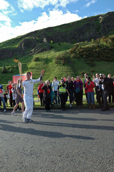 Olympic Torch Relay Runner, Salisbury Crags