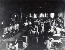The Bindery department at George Waterstons, the Printe