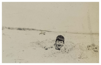 David R. Watt Playing in the Sand, St Andrews 1930