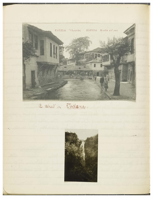 Page 73 from Ethel Moir Diary, Vol 3, 2 photographs