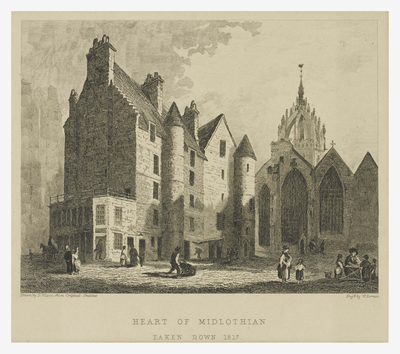 Heart of Midlothian, taken down in 1817