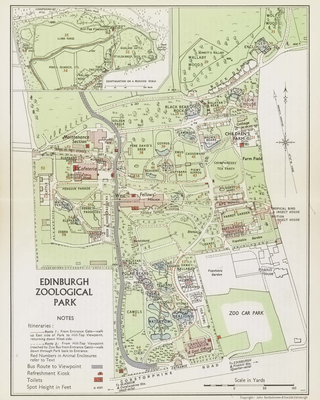 Edinburgh Zoological Park map