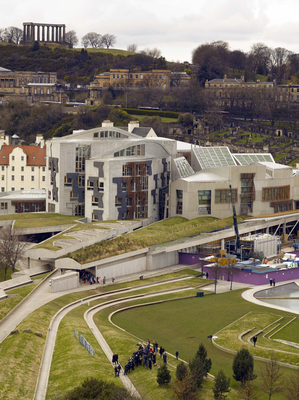 View of the Scottish Parliament building